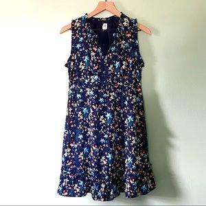 Gap Maternity Navy Floral Print Sleeveless Dress Size S